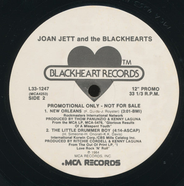 Joan Jett & The Blackhearts : I Love You Love (12", Promo, Pic)