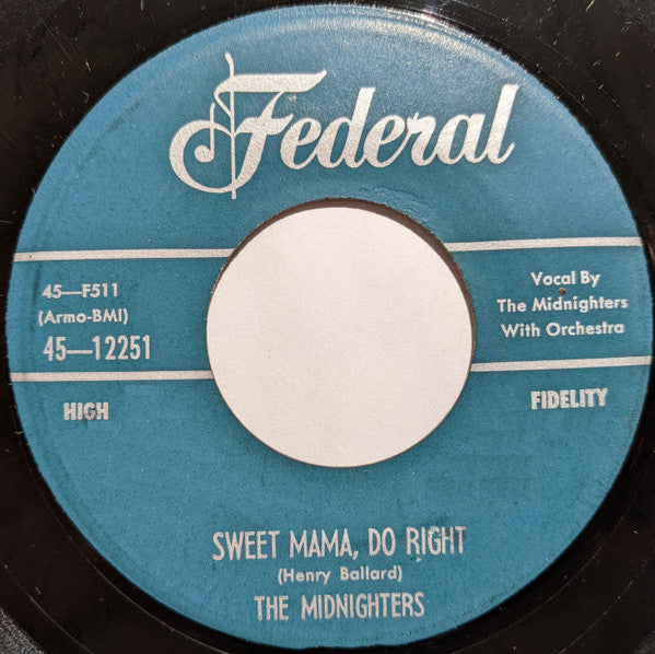 The Midnighters : Partners For Life / Sweet Mama, Do Right (7")