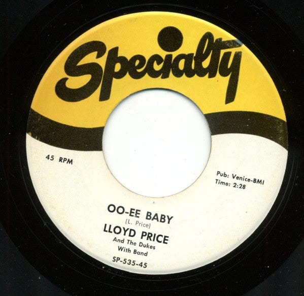 Lloyd Price And The Dukes (15) : Chee-Koo Baby / Oo-Ee Baby (7", Single)