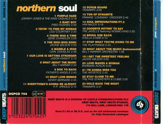Various : Essential 60's Northern Soul Dancefloor Classics Volume 1 (CD, Comp, RM)