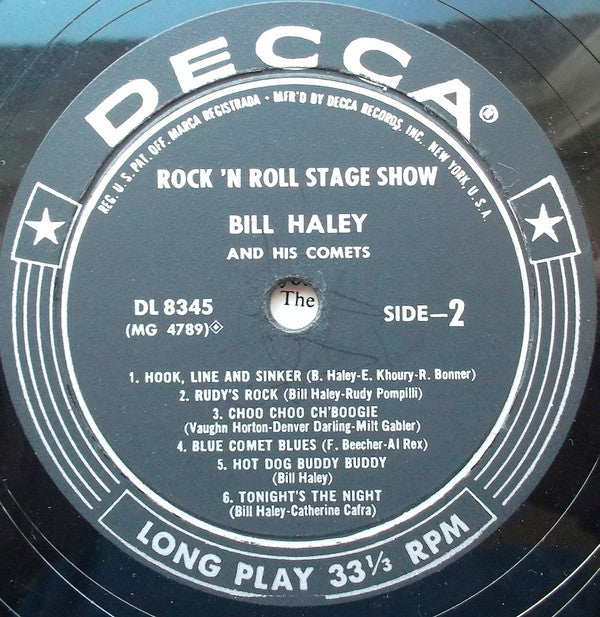 Bill Haley And His Comets : Rock 'n Roll Stage Show (LP, Album, Mono)