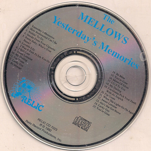 The Mellows : Yesterday's Memories (CD, Comp)