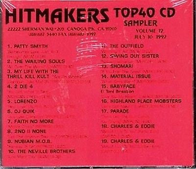 Various : Hitmakers Top40 CD Sampler Volume 72 (CD, Comp, Promo, Smplr)