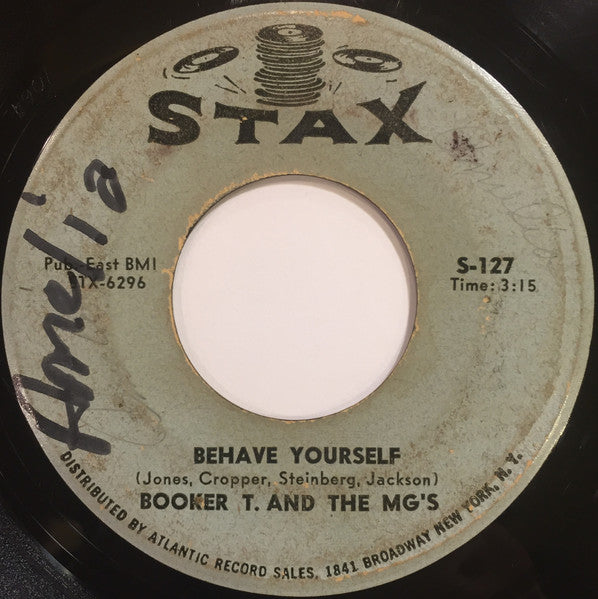 Booker T & The MG's : Green Onions / Behave Yourself (7", Single)