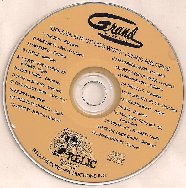 Various : The Golden Era Of Doowops: The Groups Of Grand Records (CD, Comp)