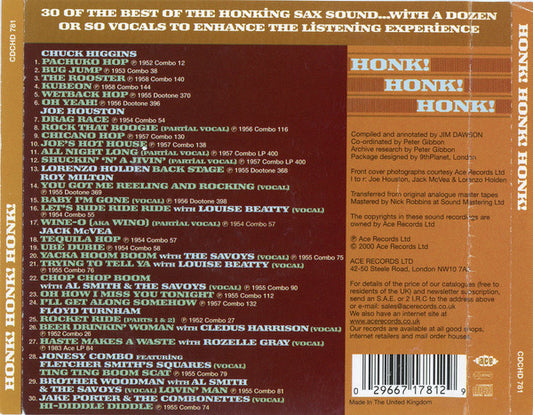 Various : Honk! Honk! Honk! (CD, Comp)