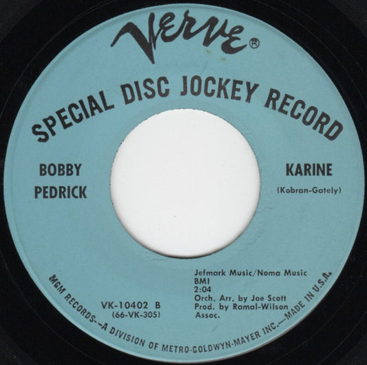 Bobby Pedrick : Maybe / Karine (7", Promo)