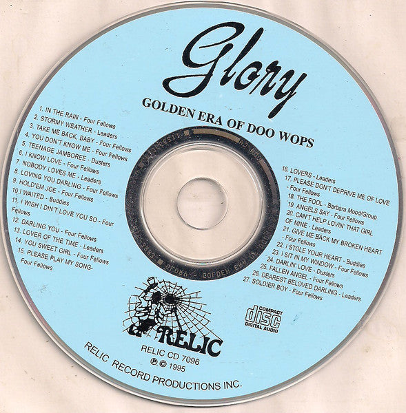Various : The Golden Era Of Doowops: The Groups Of Glory Records (CD, Comp)
