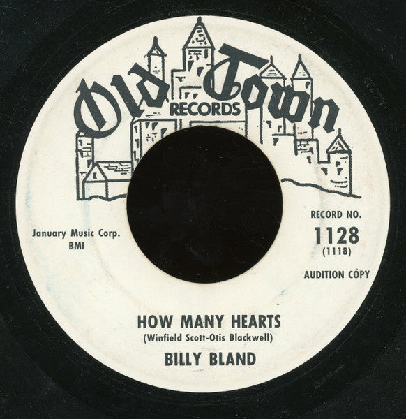Billy Bland : Darling Won't You Think Of Me / How Many Hearts (7", Promo)