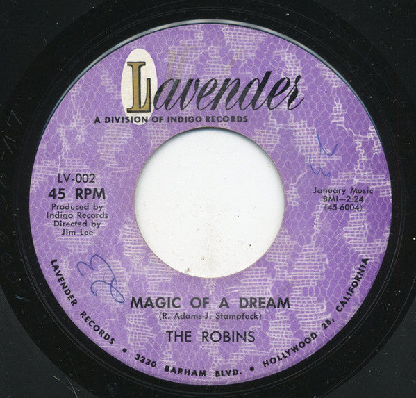 The Robins : Mary Lou Loves To Hootchy Kootchy Koo / Magic Of A Dream (7")
