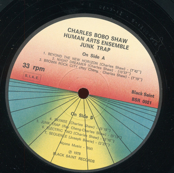 Charles Bobo Shaw / The Human Arts Ensemble Featuring Joseph Bowie : Junk Trap (LP, Album)