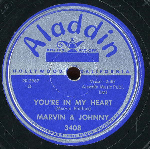 Marvin & Johnny : Smack Smack / You're In My Heart (10")
