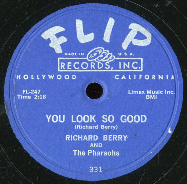 Richard Berry And The Pharaohs (3) : You're The Girl / You Look So Good (10")