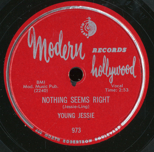 Young Jessie : Do You Love Me / Nothing Seems Right (10")