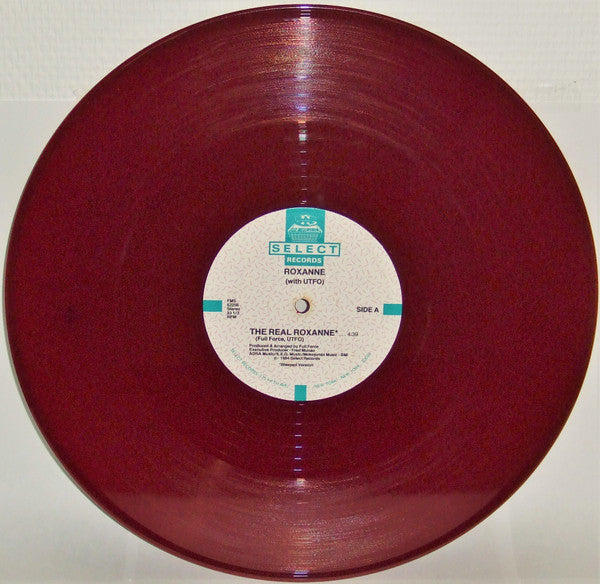 The Real Roxanne With UTFO : The Real Roxanne / Roxanne's Back Side (12", Dar)