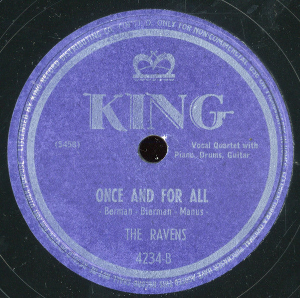The Ravens (2) : Bye Bye Baby Blues / Once And For All (Shellac, 10")