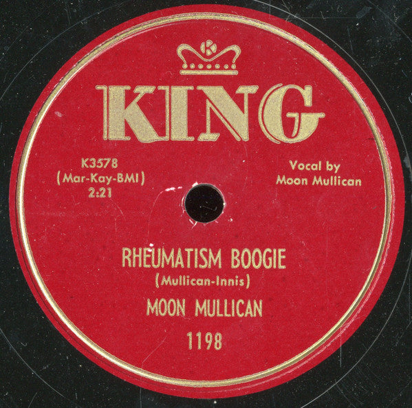 Moon Mullican : Rocket To The Moon / Rheumatism Boogie (Shellac, 10", Single)