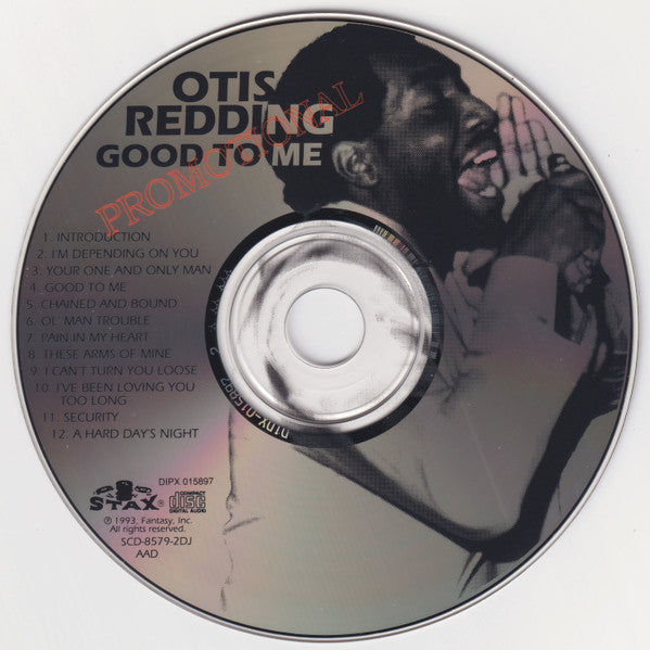 Otis Redding : Good To Me: Recorded Live At The Whiskey A Go Go Vol.2 (CD, Album, Promo)