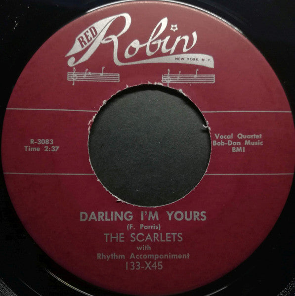 The Scarlets (2) : Love Doll / Darling I'm Yours (7", Single, RE, Unofficial)