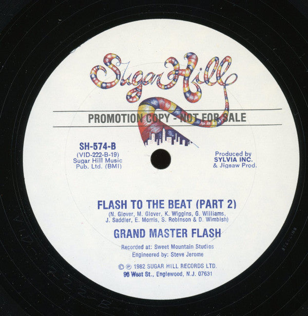 Grandmaster Flash : Flash To The Beat (12", Promo)