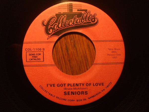 The Seniors (3) : Evening Shadows Falling (I Think Of You) (7", Single, RE)