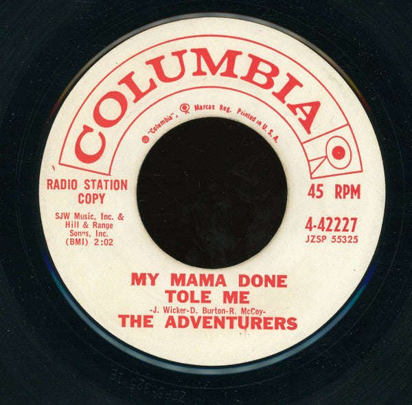 The Adventurers : Rock And Roll Uprising (7", Single, Promo)