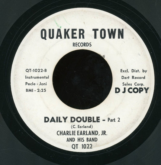 Charlie Earland, Jr. And His Band : Daily Double - (Part I & II) (7", Promo)