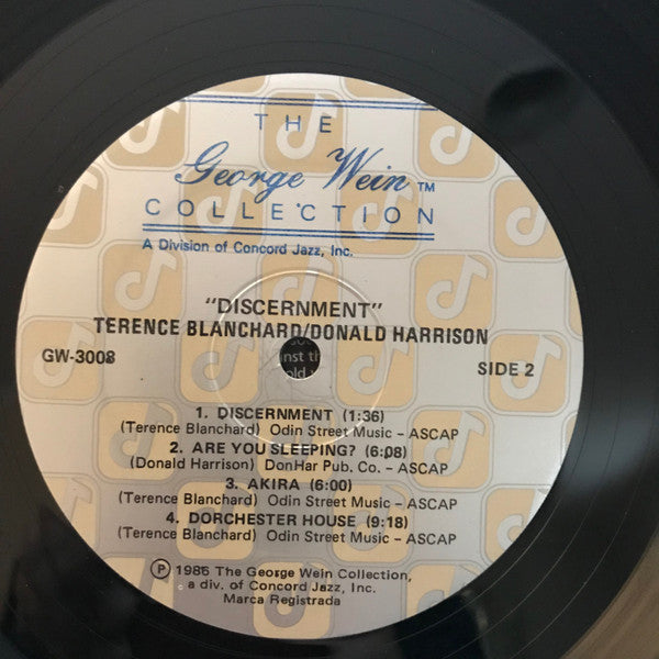 Terence Blanchard / Donald Harrison : Discernment (LP, Album)