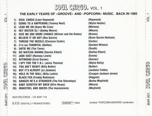 Various : Soul Cargo Vol.1 (CD, Comp, RM)