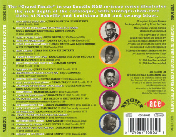 Various : Located In The Record Center Of The South (CD, Comp)