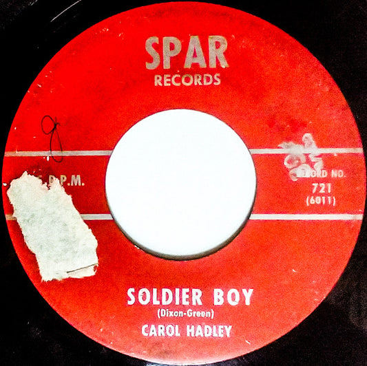 Carol Hadley / Carol Hadley (2) : Love Letters/Soldier Boy (7", Single)