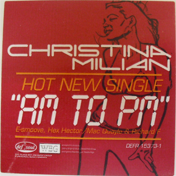 Christina Milian : AM To PM (12", Promo)