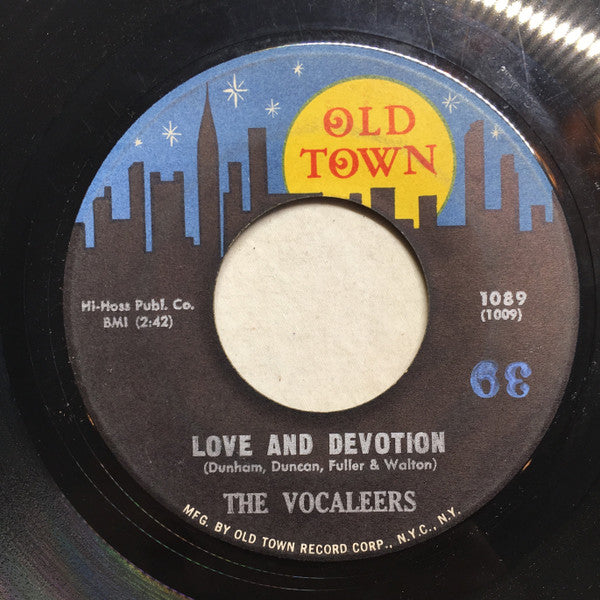 The Vocaleers : This Is The Night / Love And Devotion (7", Single)