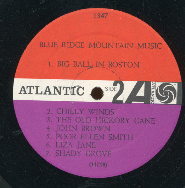 Various : Blue Ridge Mountain Music (LP, Album, Mono)