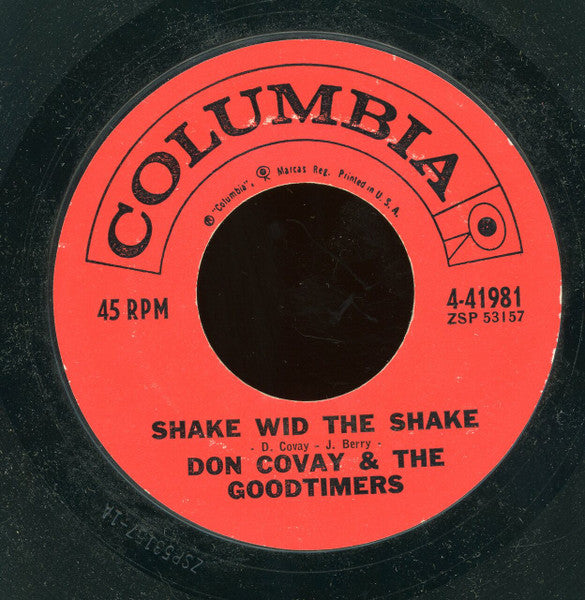 Don Covay & The Goodtimers : Shake Wid The Shake / Every Which A-Way (7", Styrene)