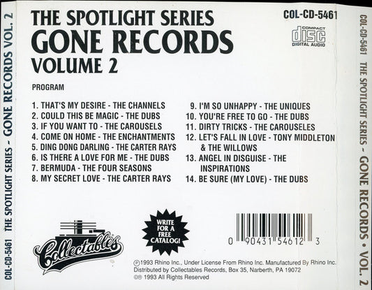 Various : Spotlite On Gone Records, Volume 2 (CD, Comp)
