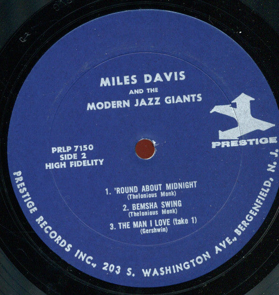 Miles Davis : Miles Davis And The Modern Jazz Giants (LP, Album, Comp, Mono, RP)