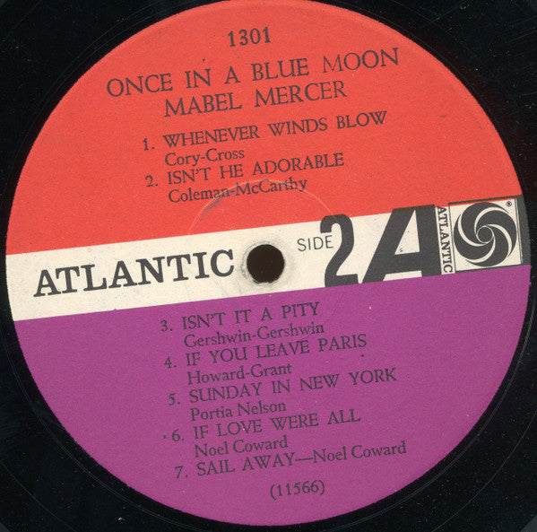 Mabel Mercer : Once In A Blue Moon (LP, Album, Mono, RP)