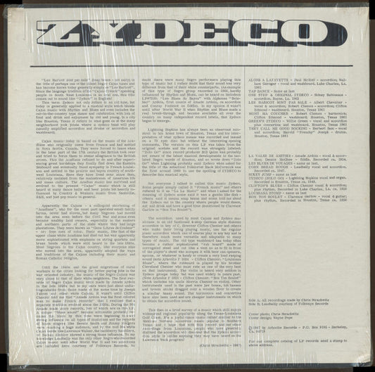 Various : Zydeco (LP, Comp)