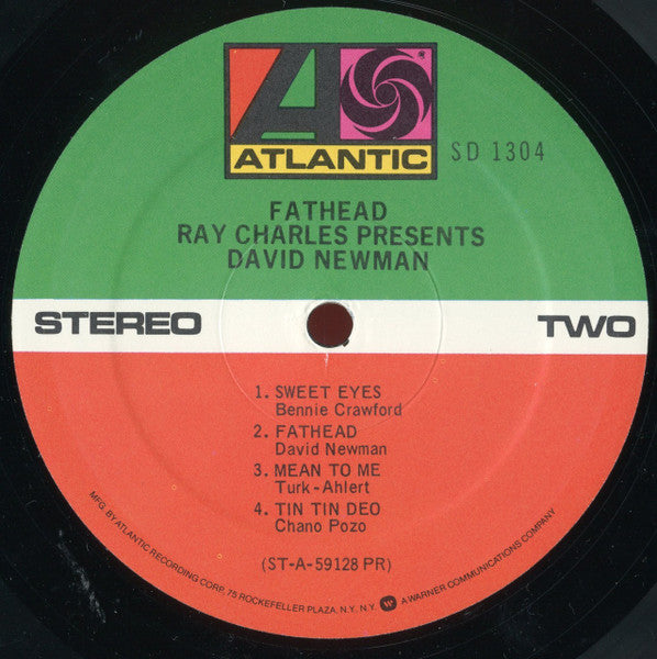 Ray Charles Presents David "Fathead" Newman : Fathead (LP, Album, RE, PR)
