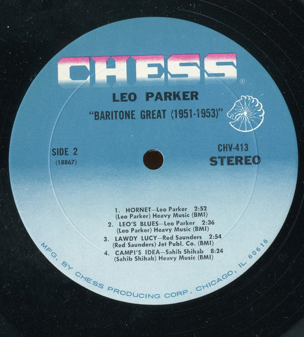 Leo Parker : The Late Great King Of The Baritone Sax (LP, Album, Mon)