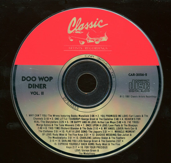 Various : Doo Wop Diner Vol. II (CD, Comp)