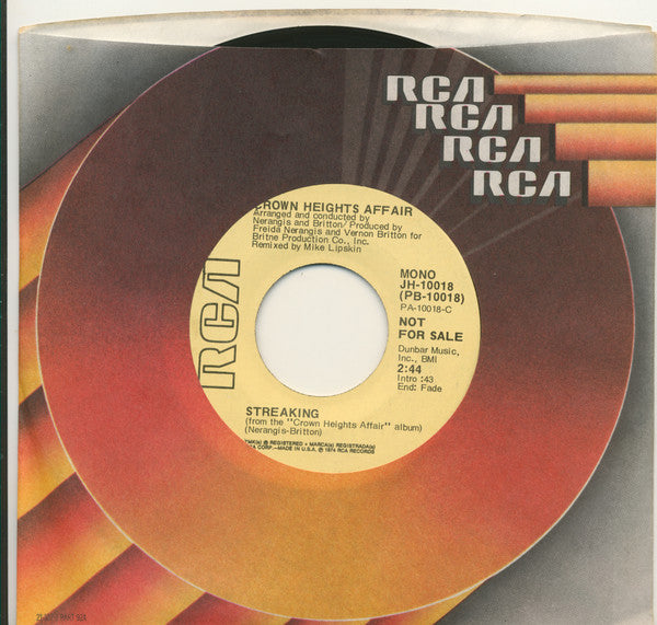 Crown Heights Affair : Streaking (7", Single, Mono, Promo)