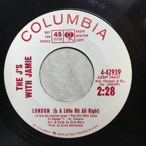 The J's With Jamie : This Ole House / London (Is A Little Bit All Right) (7", Promo)