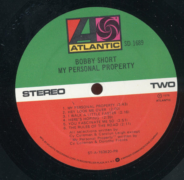 Bobby Short : My Personal Property (LP, Album, PR)