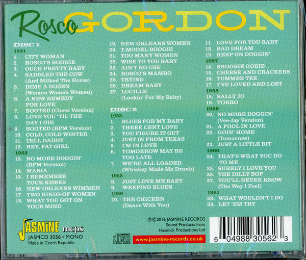 Rosco Gordon : Just A Little Bit (2xCD, Comp, Mono)
