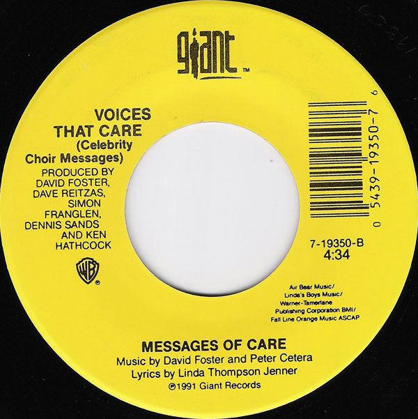 Voices That Care : Voices That Care (7")