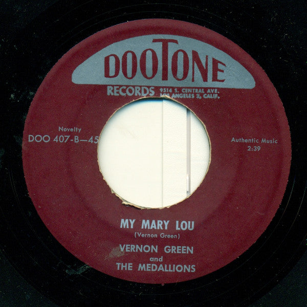 Vernon Green And The Medallions : Did You Have Fun (7")
