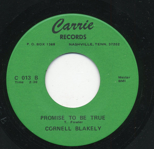 Cornell Blakely : Don't Touch The Moon / Promise To Be True (7", Single, RE)