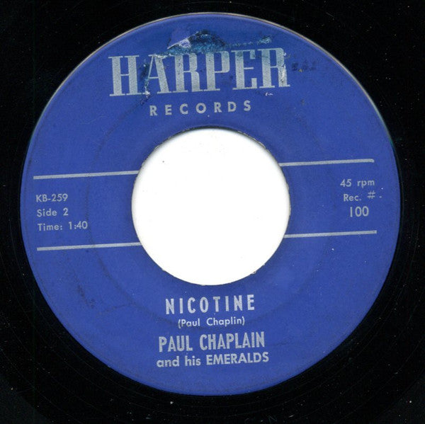 Paul Chaplain And His Emeralds : Shortnin' Bread (7", Single)